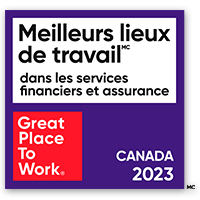 Meilleurs lieux de travail™ en Services financiers et de l’assurance 2023