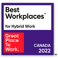 Best Workplaces™ for Hybrid Work Canada 2022 - Great place to work.
