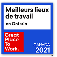 Meilleurs lieux de travail™ en Ontario – 2021