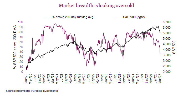 Market breadth is looking oversold