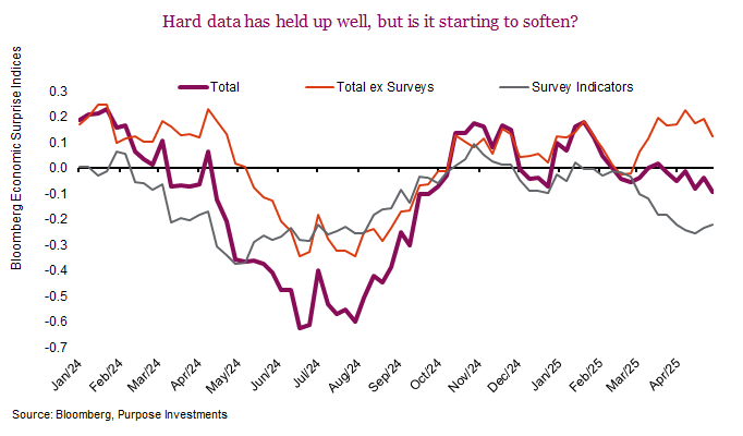 Hard data has held up well, but is it starting to soften?
