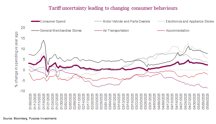 Tariff uncertainty leading to changing consumer behaviours

