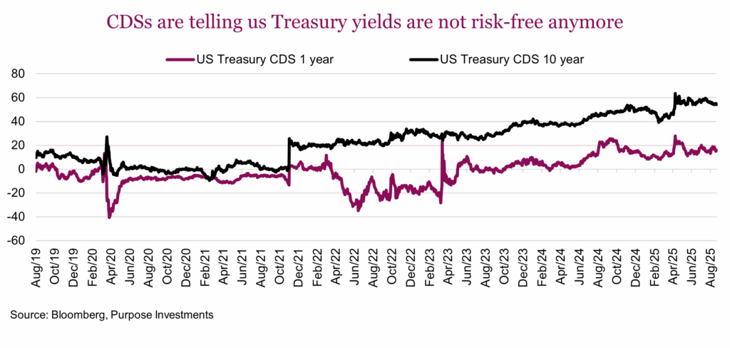 CDSs are telling us Treasury yields are not risk-free anymore