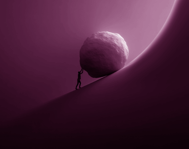 pushing a boulder up a curve