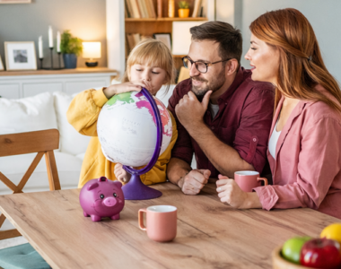 Family travelling together