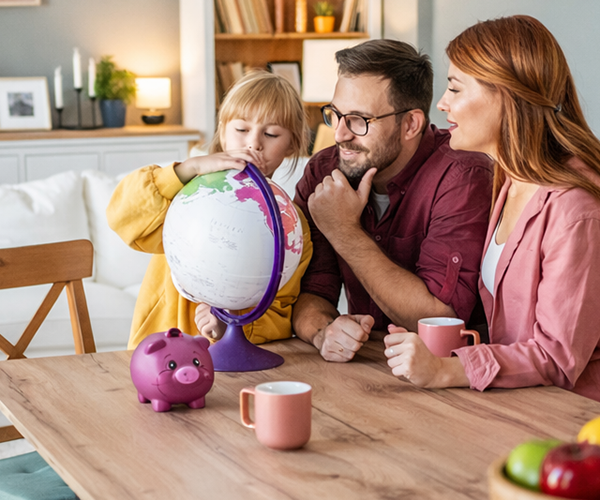 Family travelling together
